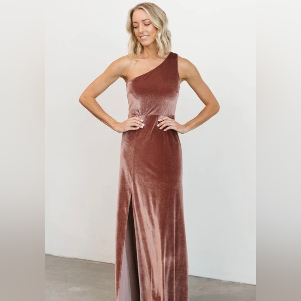 Baltic Born Tatiana Velvet One Shoulder Maxi
